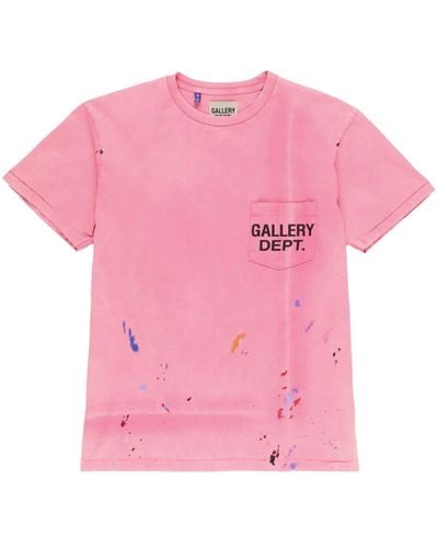 GALLERY DEPT. Vintage Logo Painted Cotton T-shirt - Pink