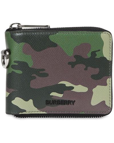 Burberry Camouflage-print Wallet - Green