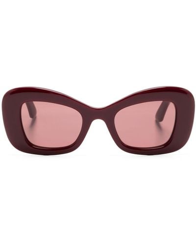 Alexander McQueen Gafas de sol con montura cat eye - Rosa