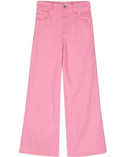 Marni High-rise Wide-leg Jeans - Pink