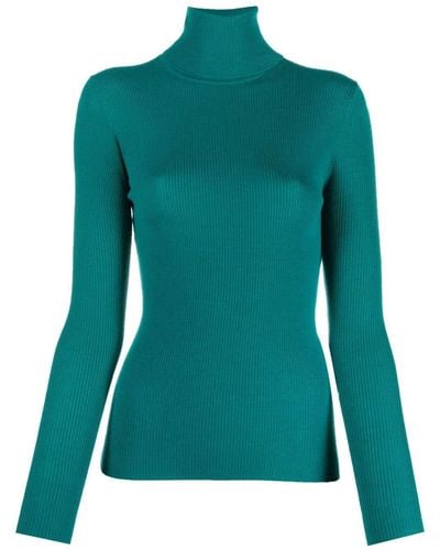 P.A.R.O.S.H. Ribbed-knit Roll-neck Sweater - Green