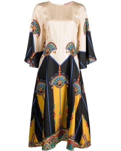 La DoubleJ Sorella Midi Dress - Multicolour