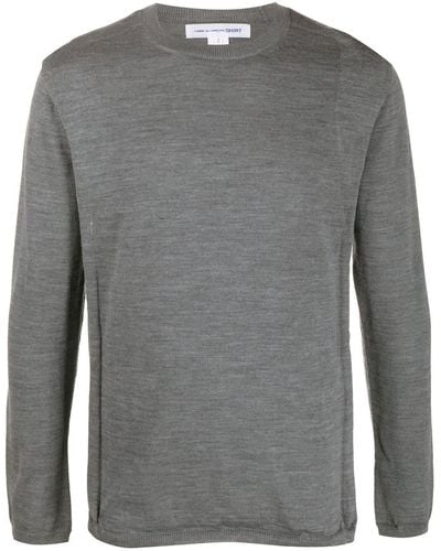 Comme des Garçons Round Neck Sweater - Gray