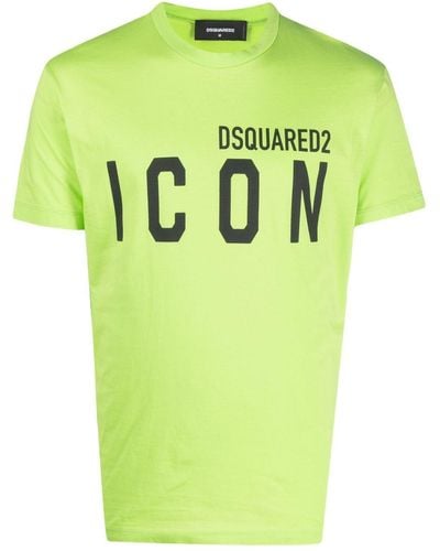 DSquared² Icon-print Cotton T-shirt - Green