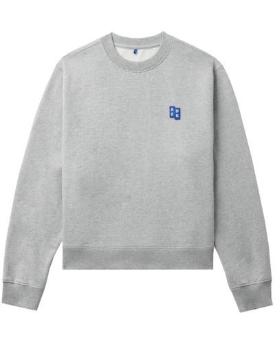 Adererror Logo-appliqué Sweatshirt - Grey