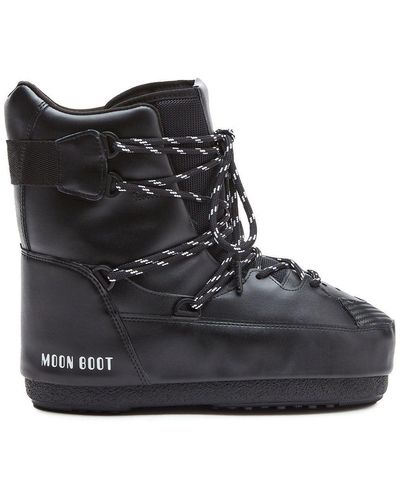 Moon Boot Icon Low Gewatteerde Sneakerlaarzen - Zwart