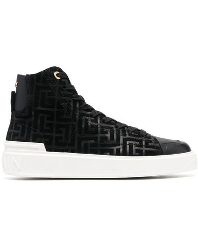 Balmain B-court High-top Sneakers - Black