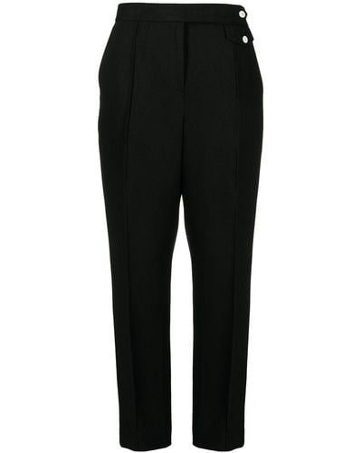 Tory Burch Twill Crepe Trousers - Black