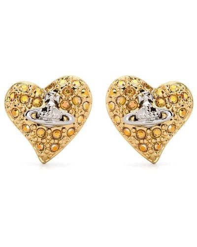 Vivienne Westwood Orb-plaque Earrings - Metallic