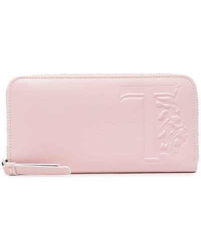 Tod's Logo-stamp Leather Wallet - Pink
