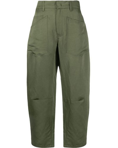 Semicouture Pantalon court à poches cargo - Vert