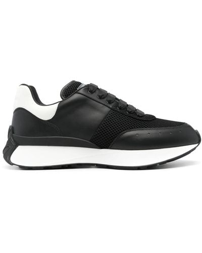Alexander McQueen Panelled Chunky Trainers - Black