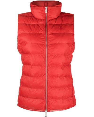 Polo Ralph Lauren Quilted Polo Pony Gilet - Red