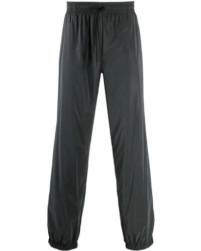 MSGM Pantalones de chándal tapered - Negro