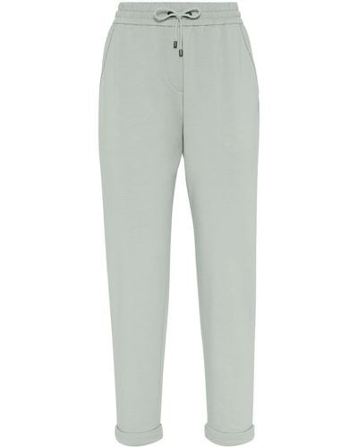 Brunello Cucinelli Tapered Track Pants - Gray