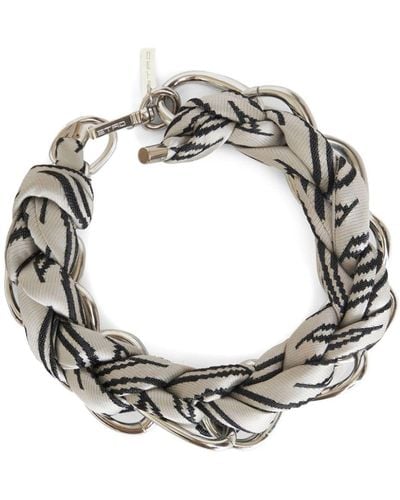 Etro Braided-chain Necklace - Metallic