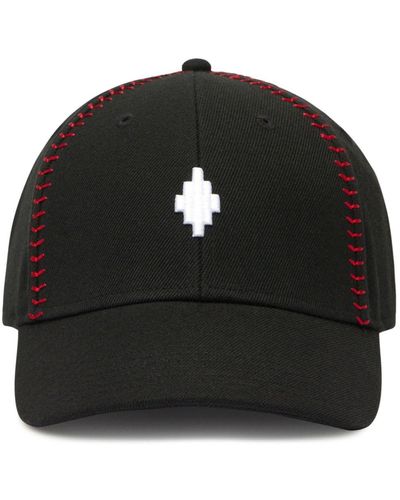 Marcelo Burlon Gorra con aplique Cross - Negro