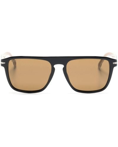 BOSS Rectangle-shape Tinted Sunglasses - Natural