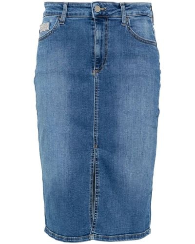 Liu Jo Klassischer Jeans-Minirock - Blau