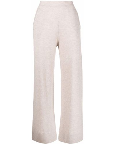 Allude Wide-leg Knit Trousers - Multicolour