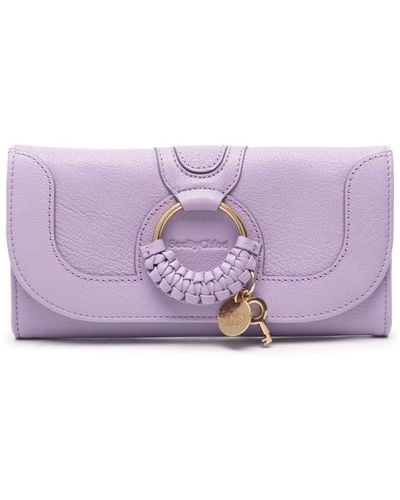 See By Chloé Hana Leather Wallet - Purple