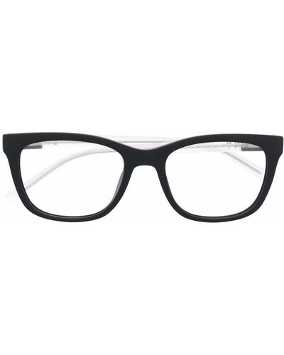 DKNY スクエア眼鏡フレーム - ブラウン