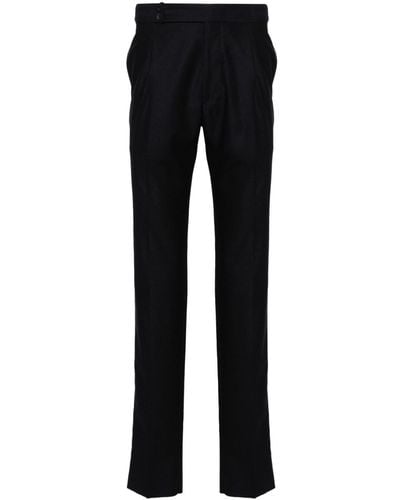 Tagliatore Mid-rise Tailored Trousers - Black