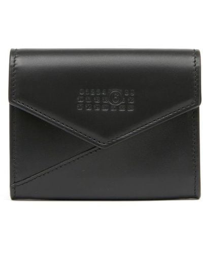 MM6 by Maison Martin Margiela Japanese 6 Leather Wallet - Black