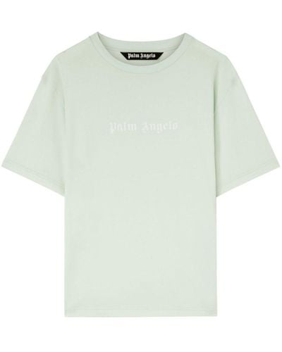 Palm Angels T-Shirt mit Logo-Print - Grün