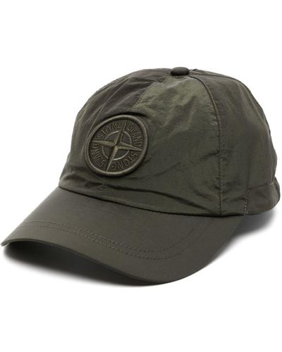 Stone Island Compass Logo-embroidered Drawstring Cap - Green