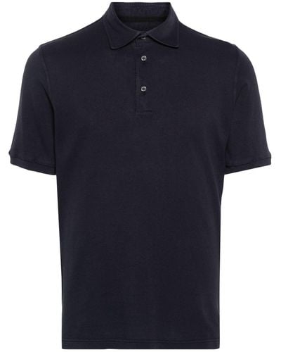 Fedeli North Piqué Polo Shirt - Blue