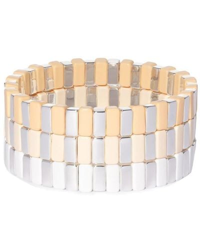 Roxanne Assoulin Crème Fraiche Set Of Three Bracelets - Metallic