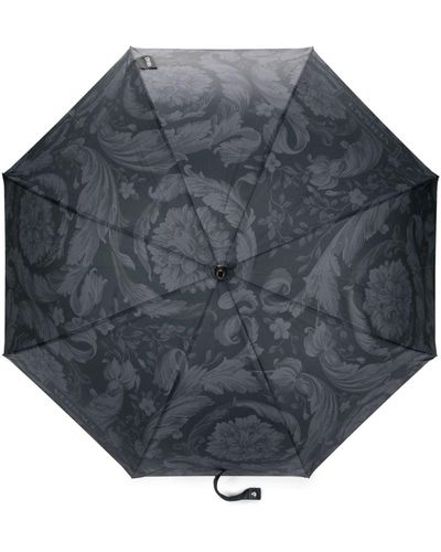 Versace Barocco-print Umbrella - Grey