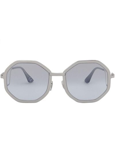 Marni Geometric-frame Detail Sunglasses - Gray