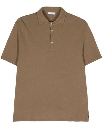 Boglioli Piqué-weave Polo Shirt - Brown