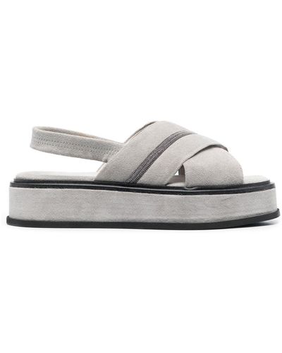 Fabiana Filippi 45mm Chunky Open-toe Sandals - White