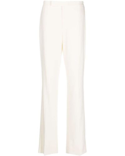 Ralph Lauren Collection Pressed-crease Wool Trousers - White