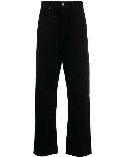Societe Anonyme Pantalon côtelé Baggys à coupe ample - Noir