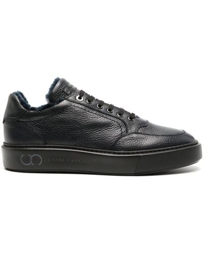 Casadei Cervo Leather Sneakers - Black