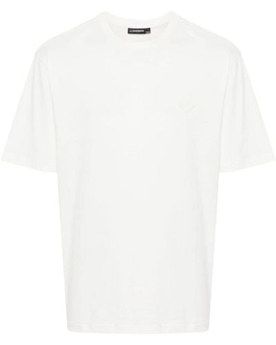 J.Lindeberg T-shirt Hale à patch logo - Blanc