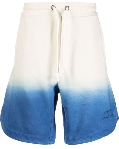 Iceberg Shorts con fantasia tie-dye Kailand O. Morris - Blu