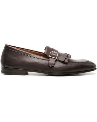 Doucal's 3d-detailing Leather Loafers - Brown