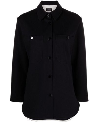 A.P.C. Judy Shirt Jacket - Black