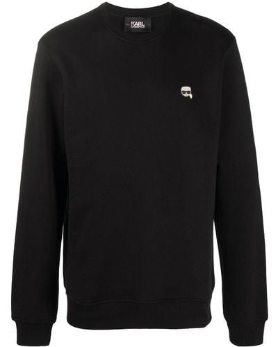 Karl Lagerfeld Ikonik パッチ Tシャツ - ブラック