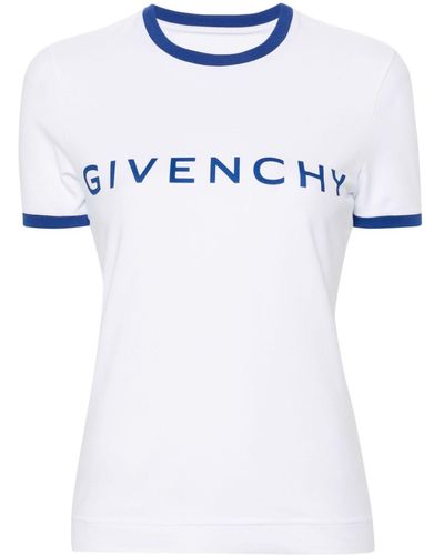 Givenchy Logo-print Cotton-blend T-shirt - White