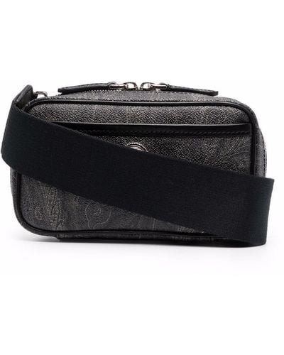 Etro Paisley-print Shoulder Bag - Black
