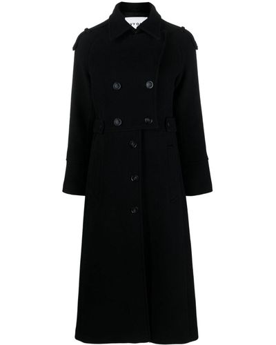 IVY & OAK Double-breasted Notched Coat - Black