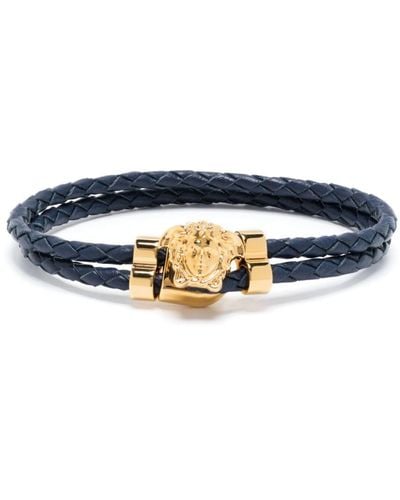 Versace Bracciale intrecciato Medusa - Blu