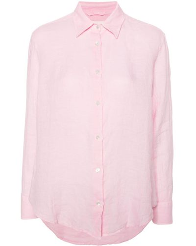 Mc2 Saint Barth Meredith Linen Shirt - Pink