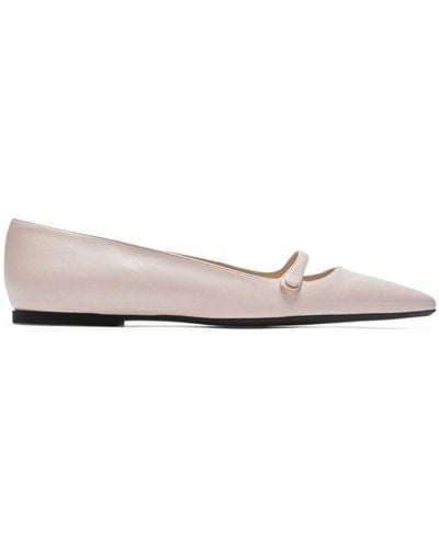 N°21 Point-toe Ballerina Shoes - White